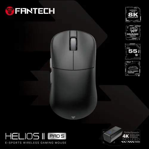 Mis Wireless Gaming Fantech XD3 (V3) PRO 8K Helios II crni sa ACM03 (dongle).