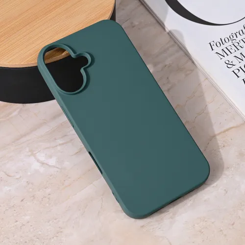 Futrola - maska Teracell Giulietta za iPhone 16 6.1 mat zelena.