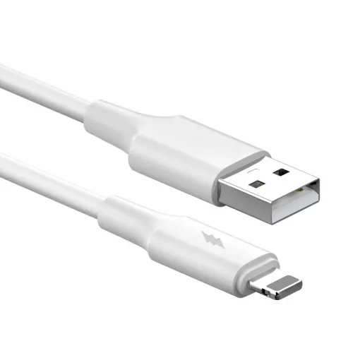 USB Data kabl KONFULON DL48, 2.4A, USB na iPhone lightning beli 1m.