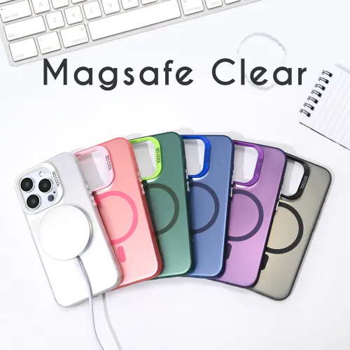 Futrola - maska Magsafe Clear za Samsung A156 Galaxy A15 5G zelena.