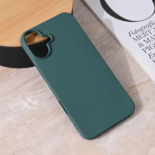 Futrola - maska Teracell Giulietta za iPhone 16 Plus 6.7 mat tamno zelena.