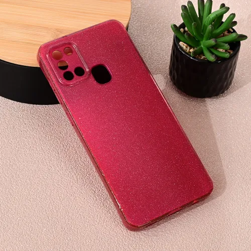 Futrola - maska Sparkle Dust za Samsung A217F Galaxy A21s bordo.