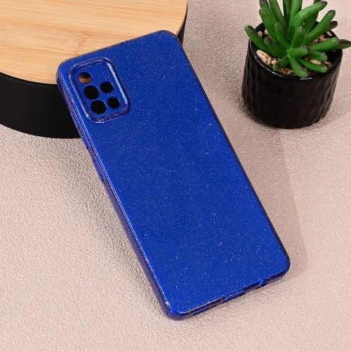 Futrola - maska Sparkle Dust za Samsung A515F Galaxy A51 tamno plava.