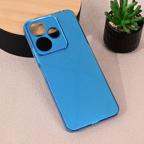 Futrola - maska Sparkle Dust za Xiaomi Redmi 13 4G svetlo plava.
