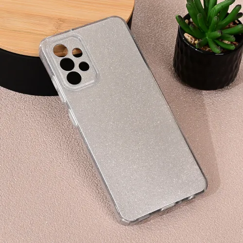 Futrola - maska Sparkle Dust za Samsung A325 Galaxy A32 4G (EU) srebrna.