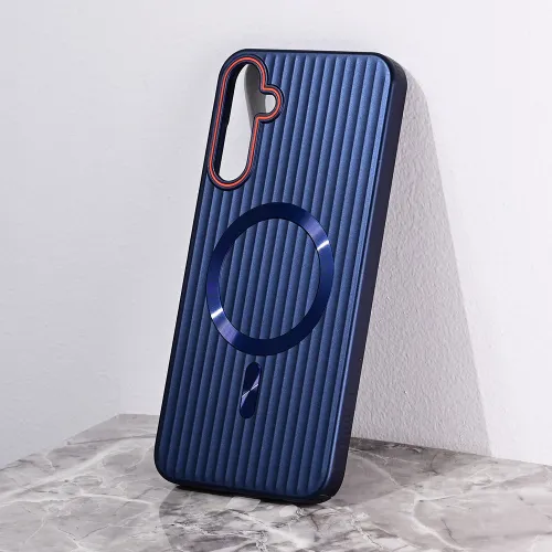 Futrola - maska Magsafe Stripe za Samsung A356 Galaxy A35 5G 5G plava.