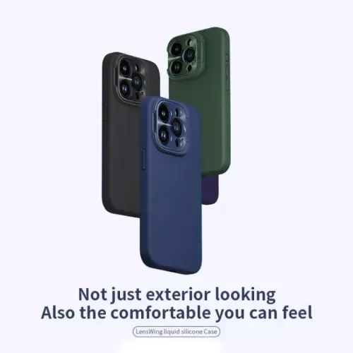 Futrola - maska Nillkin Lens Wing Prop Magnetic za iPhone 16 Pro 6.3 zelena.