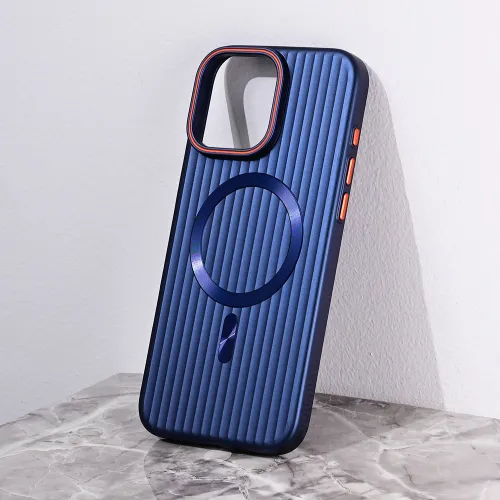 Futrola - maska Magsafe Stripe za iPhone 16 Pro Max 6.9 plava.