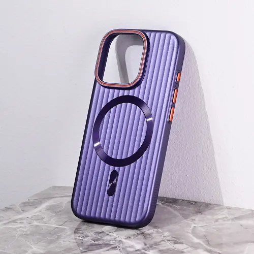 Futrola - maska Magsafe Stripe za iPhone 16 Pro 6.3 ljubicasta.