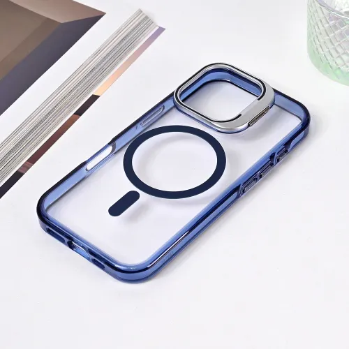 Futrola - maska Magsafe Transparent za iPhone 16 Pro 6.3 plava.