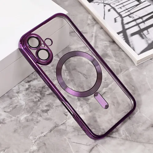 Futrola - maska Magsafe Lux za iPhone 16 6.1 ljubicasta.
