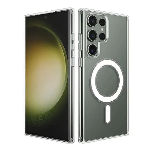 Futrola - maska Magsafe za Samsung Galaxy S23 Ultra Transparent.