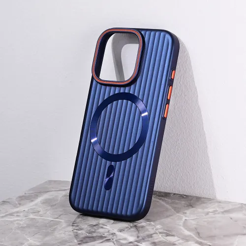 Futrola - maska Magsafe Stripe za iPhone 16 Pro 6.3 plava.