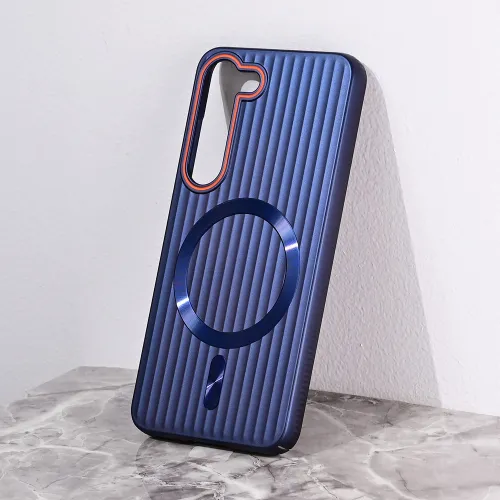 Futrola - maska Magsafe Stripe za Samsung S911B Galaxy S23 plava.