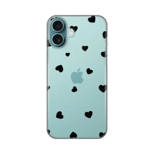 Silikonska futrola - maska print Skin za iPhone 16 Plus 6.7 Hearts.