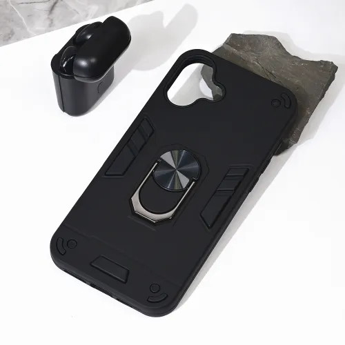 Futrola - maska Hard Ring za iPhone 16 Plus 6.7 crna.