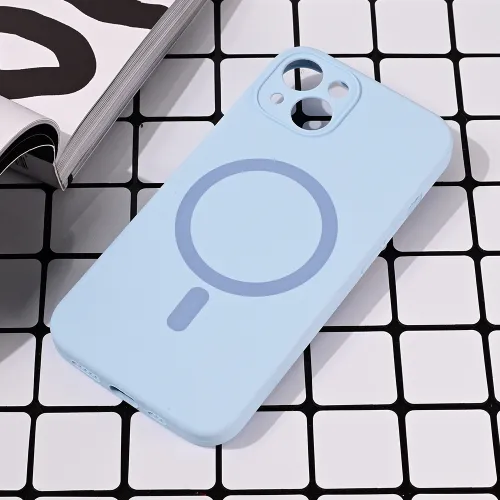 Futrola - maska Magsafe Pure color za iPhone 14 6.1 svetlo plava.