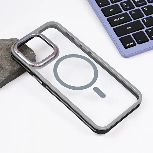 Futrola - maska Magsafe Trendy za iPhone 15 Pro Max 6.7 siva.