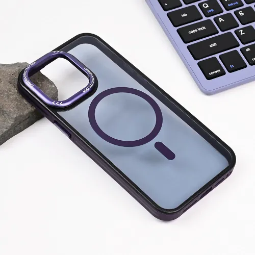 Futrola - maska Magsafe Trendy za iPhone 13 Pro Max 6.7 ljubicasta.