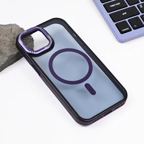 Futrola - maska Magsafe Trendy za iPhone 14 6.1 ljubicasta.