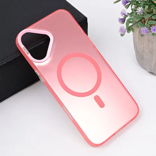 Futrola - maska Magsafe Clear za iPhone 16 Plus 6.7 roze.