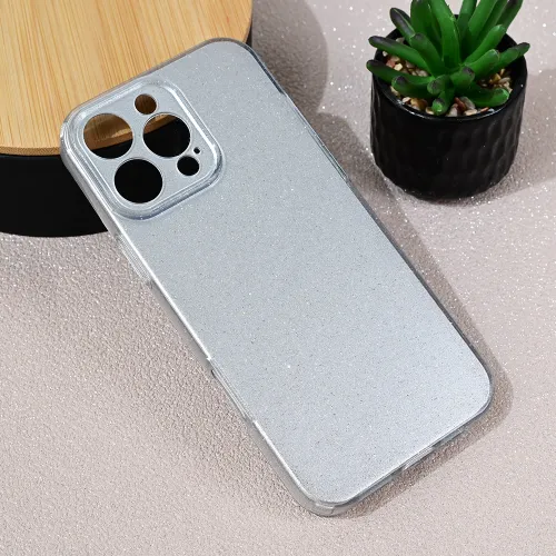 Futrola - maska Sparkle Dust za iPhone 16 Pro Max 6.9 srebrna.