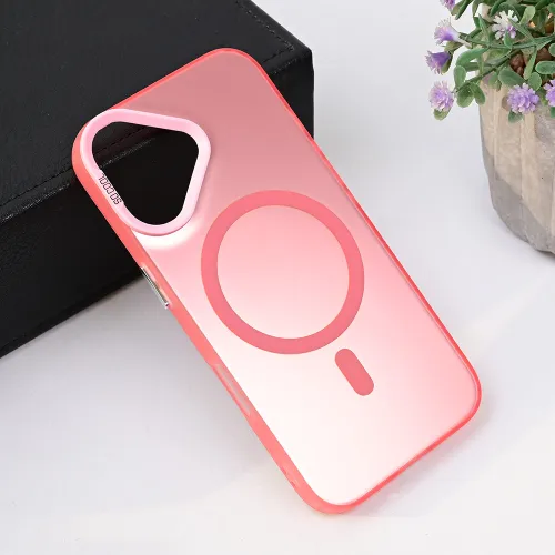 Futrola - maska Magsafe Clear za iPhone 16 6.1 roze.