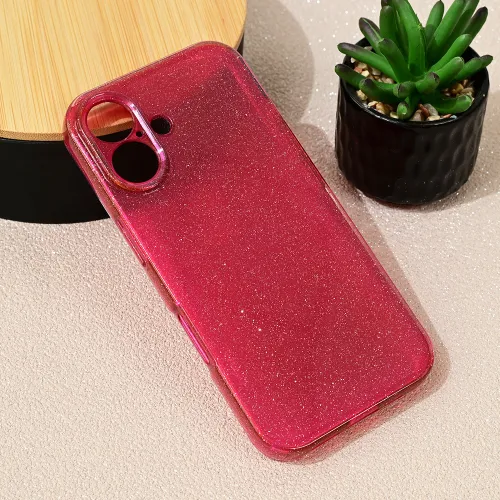Futrola - maska Sparkle Dust za iPhone 16 6.1 bordo.
