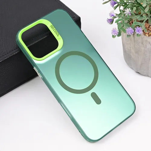 Futrola - maska Magsafe Clear za iPhone 16 Pro Max 6.9 zelena.