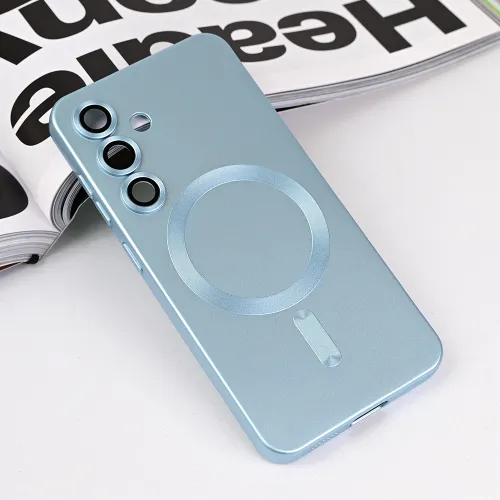 Futrola - maska Magsafe Chrome za Samsung S921B Galaxy S24 plava.