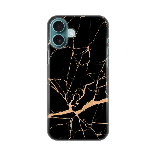 Silikonska futrola - maska print za iPhone 16 Plus 6.7 All Black.