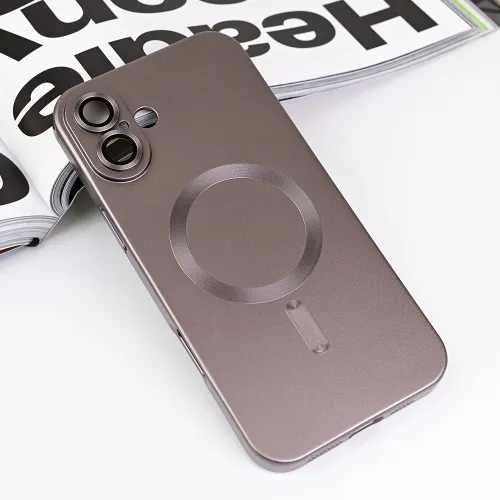 Futrola - maska Magsafe Chrome za iPhone 16 Plus 6.7 siva.