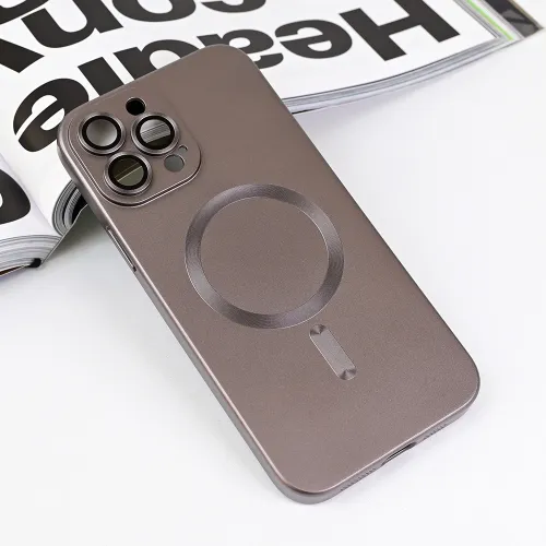 Futrola - maska Magsafe Chrome za iPhone 13 Pro Max 6.7 siva.