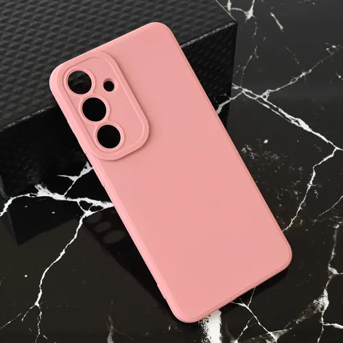 Futrola - maska Teracell Giulietta za Samsung S936 Galaxy S25 Plus mat tamno roze.