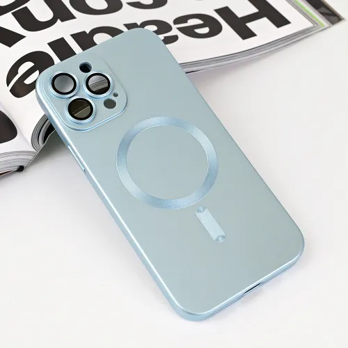 Futrola - maska Magsafe Chrome za iPhone 13 Pro Max 6.7 plava.