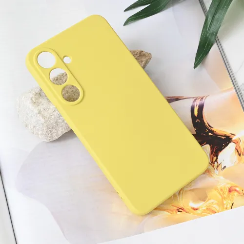 Futrola - maska Teracell Soft Velvet za Samsung S936 Galaxy S25 Plus zuta.
