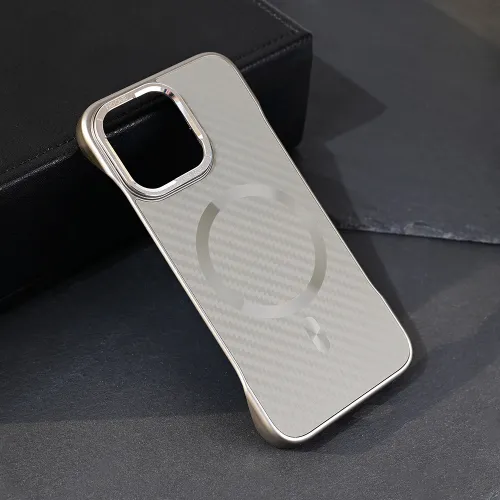 Futrola - maska Magsafe Carbon za iPhone 13 Pro 6.1 siva.