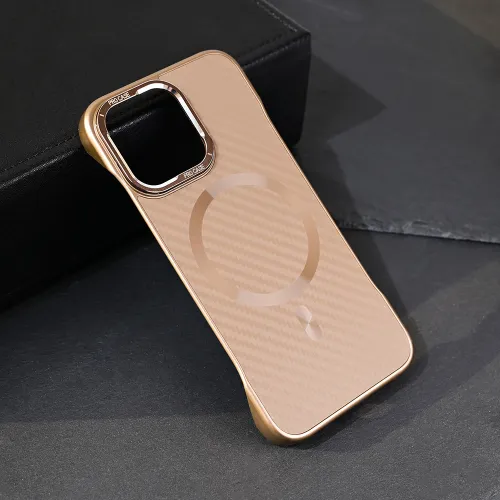 Futrola - maska Magsafe Carbon za iPhone 13 Pro 6.1 braon.