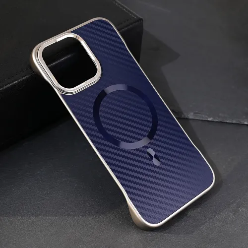 Futrola - maska Magsafe Carbon za iPhone 16 Pro Max 6.9 plava.