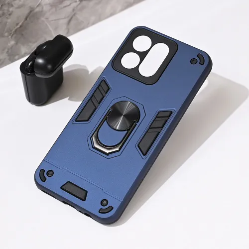 Futrola - maska Hard Ring za Huawei Honor 200 Smart/Honor X7c tamno plava.