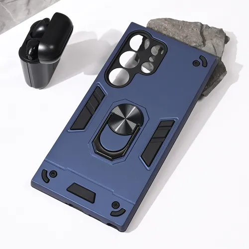 Futrola - maska Hard Ring za Samsung S928 Galaxy S24 Ultra 5G plava.