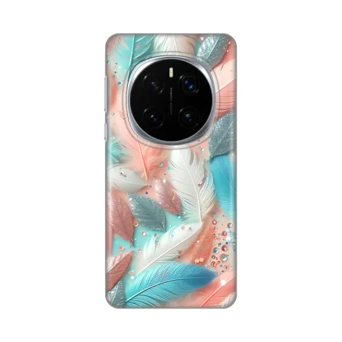 Silikonska futrola - maska print za Huawei Honor Magic 7 Pro Pastel Feathers.