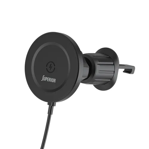 Drzac za mobilni telefon SU-D102 sa bezicnim punjenjem (magnet i ventilacija) crni (MS).