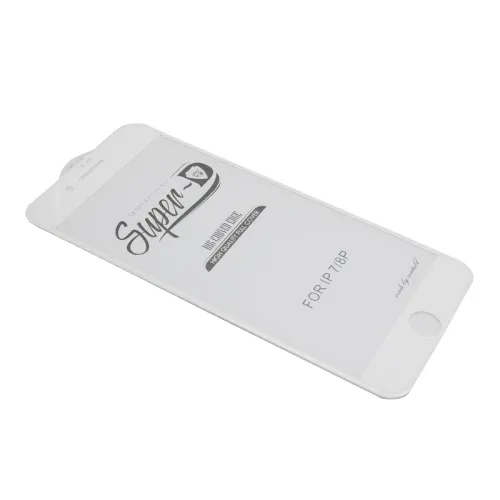 Zaštino staklo (glass) 11D za iPhone 7 Plus/8 Plus SUPER D bela (MS).