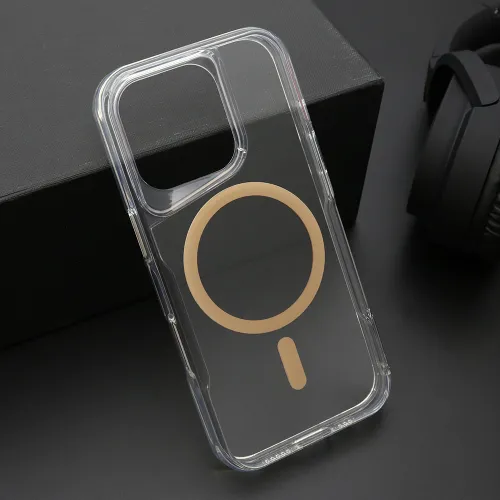 Futrola - maska AURA MagSafe za iPhone 16 Pro (6.3) zlatna (MS).