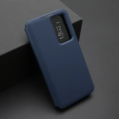 Futrola - maska BI FOLD Smart Window za Samsung Galaxy S22 5G plava (MS).