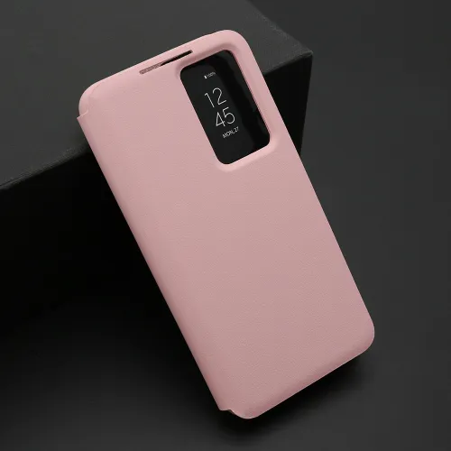 Futrola - maska BI FOLD Smart Window za Samsung Galaxy S22 5G roze (MS).