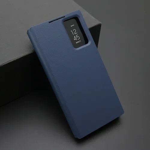 Futrola - maska BI FOLD Smart Window za Samsung Galaxy S23 Ultra 5G plava (MS).