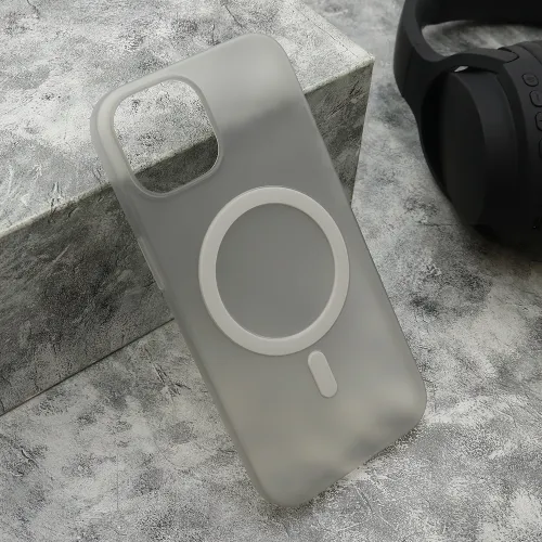 Futrola - maska CLOUD MagSafe za iPhone 15 (6.1) siva (MS).