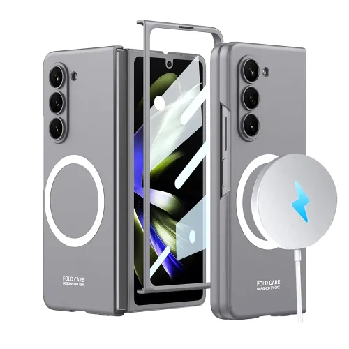 Futrola - maska COLOR MagSafe za Samsung Galaxy Z Fold 6 5G siva (GKK case) (MS).